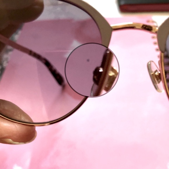 Kate Spade Joelynn Cat Eye Sunglasses In Violet Havana - Picture 5 of 6